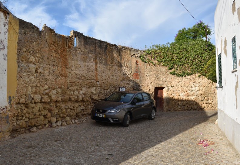Alcantarilha Castle Wall Ruins, Portugal